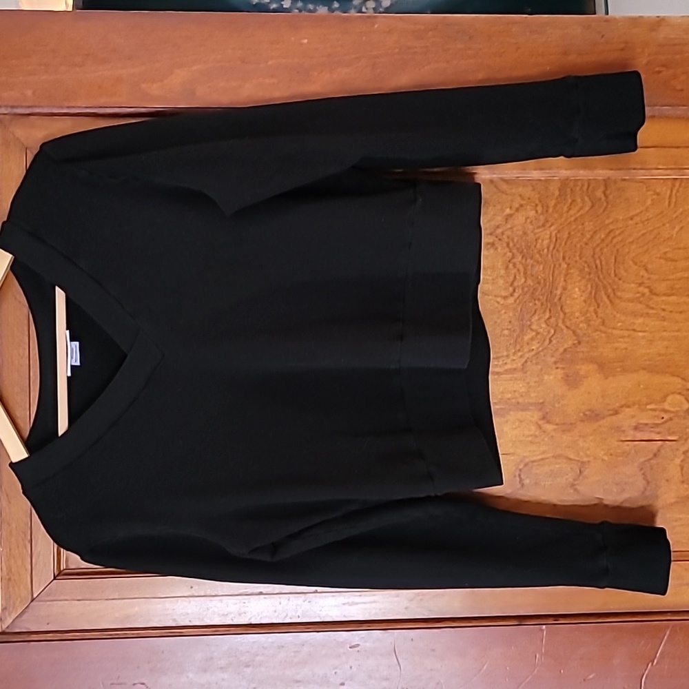 Beautifully Basic Vneck Cropped Sweatshirt - image 1